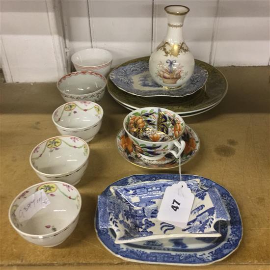 Early tea bowls, plates etc